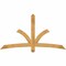 Ekena Millwork Davenport Rough Sawn Timber Gable Bracket, Western Red Cedar, 72"W x 39"H x 2"D x 4"F, 13/12 Pitch GBW072X39X0204DAV00RWR - alternate 1